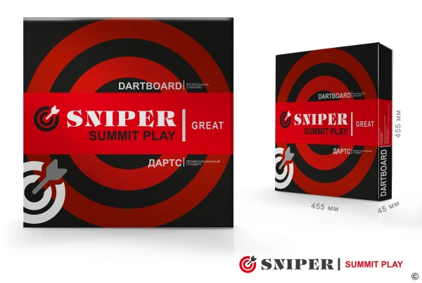 Дартс Sniper Summit Play Great SSP-18GP, диам. 18", дротики 6 шт.