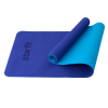 Коврик для йоги StarFit FM-201, ТПЭ, 4 мм, разм. 183 x 61 см, темно-синий/синий