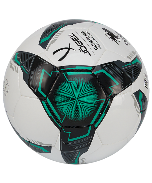 Мяч футзальный Jogel Superliga Replica (ЦБ-00003840), разм. 4, белый/черный/зеленый