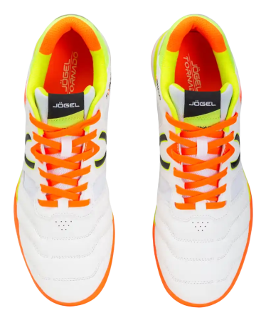 Футзалки Jogel Tornado 2.0 White/orange, белый/оранжевый