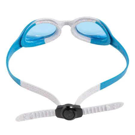 Очки для плавания детские Arena Spider JR 92338-903, синие линзы, синий/белый