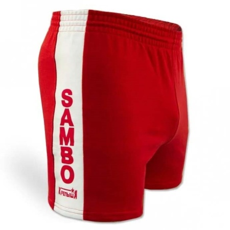 Шорты для самбо КрепышЯ, красный, разм. 48