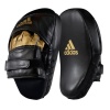 Лапы для бокса Adidas adiSBAC01 Training Curved Focus Mitt Short, черный/золотой
