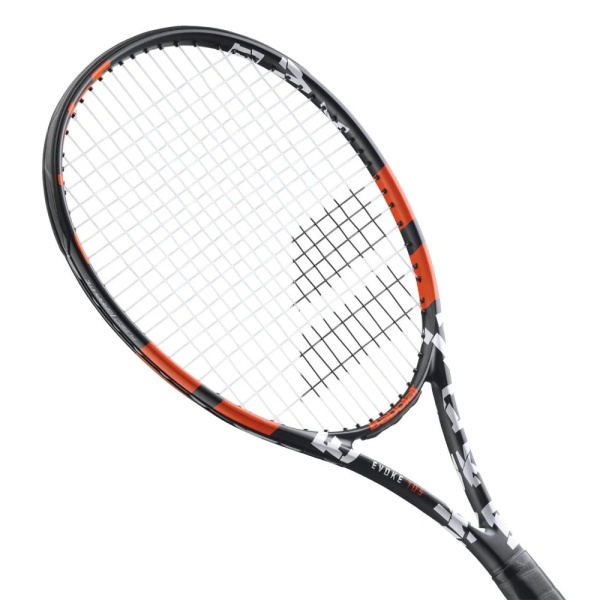 Ракетка для большого тенниса Babolat Evoke 105 str 121223-162, графит, черный/красный