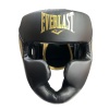 Шлем для бокса Everlast арт.102330, черный/золотистый