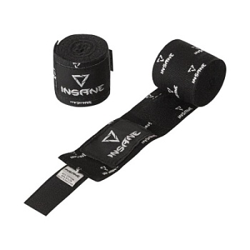 Бинты для бокса Insane Print IN23-HW400,  2,5 м, хлопок/нейлон, черный