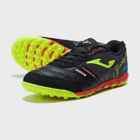 Сороконожки Joma Mundial MUNS.2201.TF, черный/салатовый Сороконожки Joma Mundial MUNS.2201.TF, черный/салатовый
