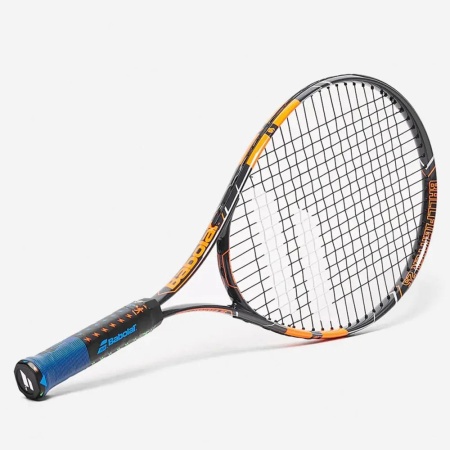 Ракетка для большого тенниса Babolat BallFighter 25", арт. 140241, для 9-10 лет, алюм., черн./оран.