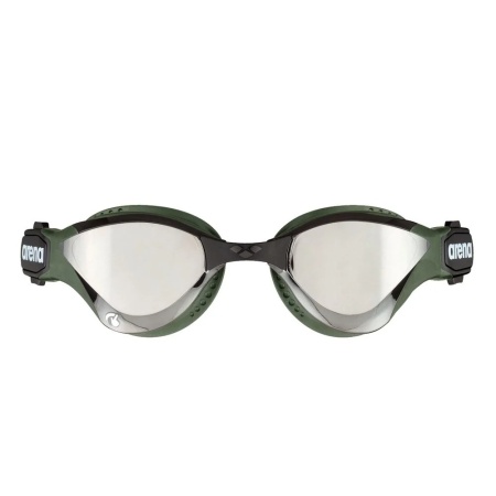 Очки для плавания Arena Cobra Tri Swipe Mirror 002508-560, серебристые линзы, зеленый/черный