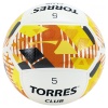 Мяч футбольный Torres Club F320035, разм. 5, белый/оранжевый