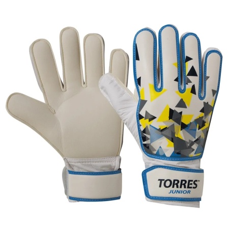 Перчатки вратарские Torres Junior FG05212, белый/голубой