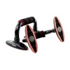 Упоры для отжимания Torres Push-Up Bars PL5015, металл, эрг. форма, съем. основания, черный/красный