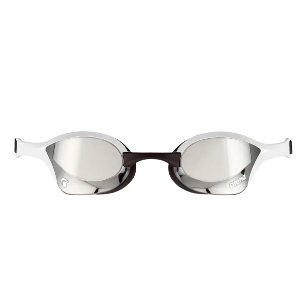 Очки для плавания Arena Cobra Ultra Swipe Mirror 002507-510, серебрянные линзы, черный/белый
