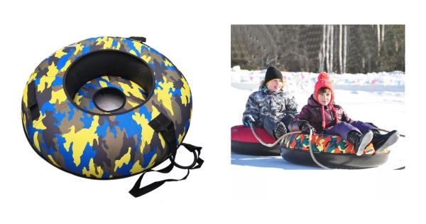 Тюбинг 120 см, жесткий низ каркаса