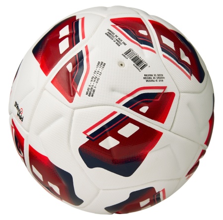 Мяч футбольный Vision Triton FV425075, р.5, FIFA Quality Pro MF, 16 пан, термосш., белый/красный