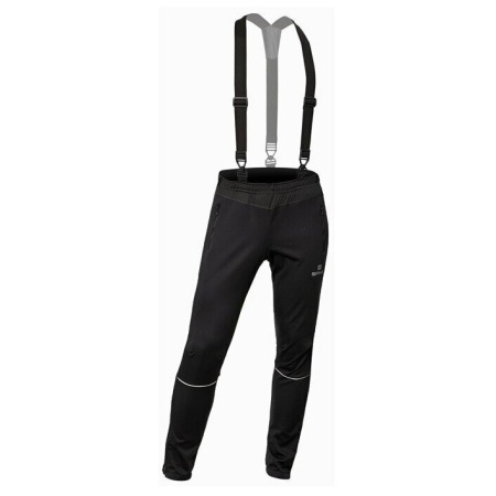 Брюки лыжника Spine Warm-Up 2020, разминочные, черный