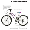 Велосипед Top Gear 26" Style арт. ВН26433К, рама 16", белый/фиолетовый
