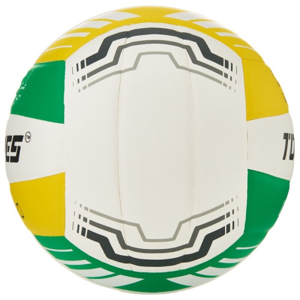 Мяч волейбольный Torres VB 650, V32425, р.5, синт.кожа полиуретан, клееный, бут.кам, бел/зелен/желт