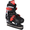 Коньки хоккейные регулируемые Tisa Detroit H04617, черный/красный