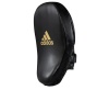 Лапы для бокса Adidas adiSBAC01 Training Curved Focus Mitt Short, черный/золотой