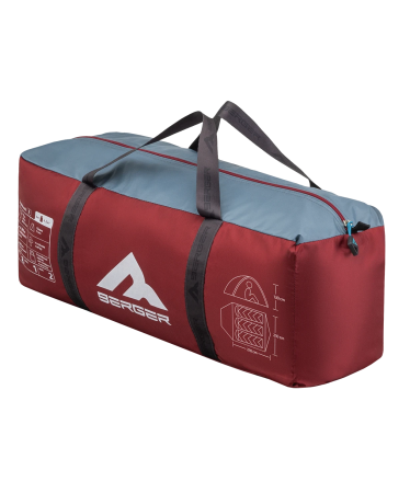 Палатка туристическая Berger Travel Woods 3 BTW243T-01. 3-местная, серо-зеленый