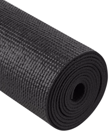Коврик для йоги StarFit FM-101, ПВХ, 3 мм, разм. 183 х 61 см, черный