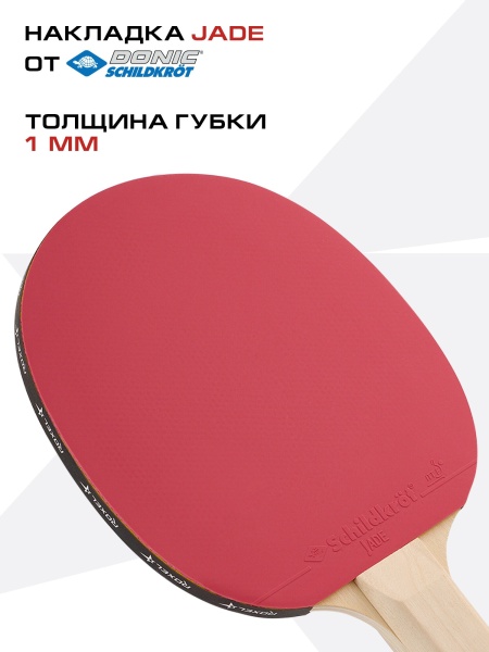 Набор для настольного тенниса Roxel Hobby Start (УТ-00015366), 2 ракетки, 3 шарика