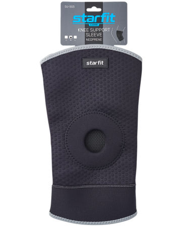 Суппорт колена StarFit SU-503, неопрен, черный