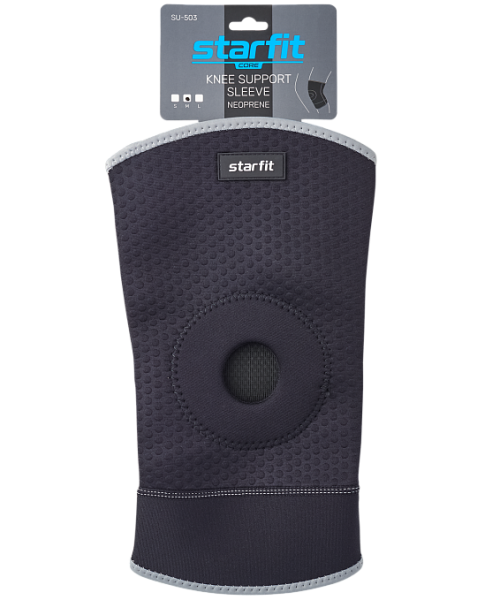 Суппорт колена StarFit SU-503, неопрен, черный