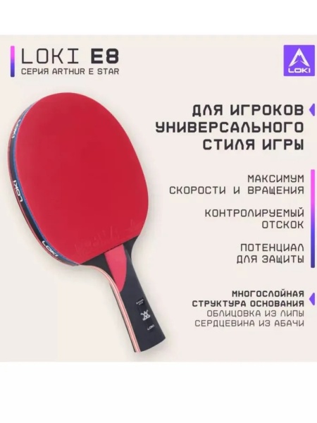 Ракетка для настольного тенниса Loki CM79 E8 Wang Hao 8*