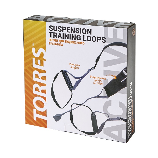 Петли для подвесного тренинга Torres AL1039, черный