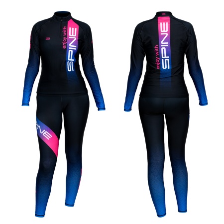 Комбинезон лыжника Spine SRSW-06, женский, розовый/черный