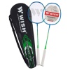 Набор для бадминтона Wish Fusiontec 770K, алюминий, 2 ракетки, чехол, синий/зеленый