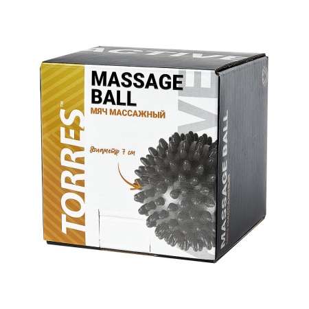 Мяч массажный Torres AL121607, 7 см, желтый