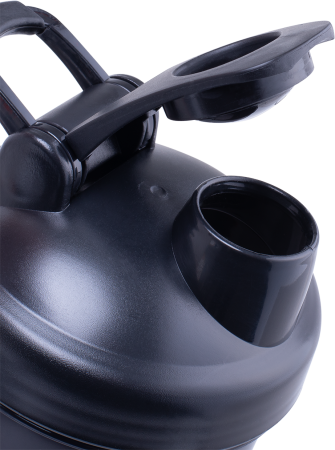 Шейкер StarFit Pro FB-200, 700 мл, с метал. венчиком, черный