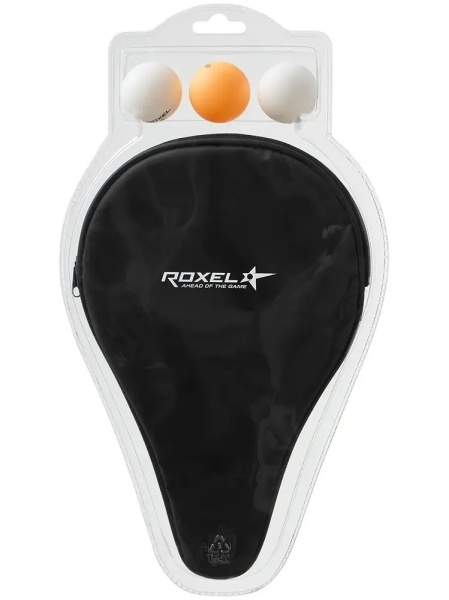 Набор для настольного тенниса Roxel Hobby Progress (ЦБ-00004521), 1 ракетка, 3 шарика, чехол