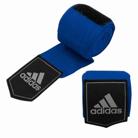 Бинты для бокса Adidas adiBP031, 4.5 м, хлопок/эластан, синий