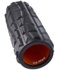 Ролик массажный StarFit FA-509, высокая жесткость, разм. 33 x 13.5 cм, черный/оранжевый