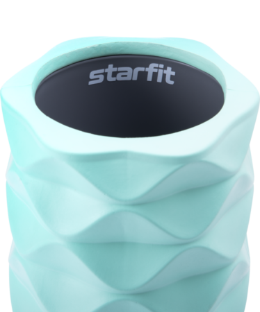 Ролик массажный StarFit FA-507, разм. 32,5 х 12,5 см, средняя жесткость, мятный/серый