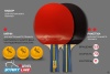 Набор для настольного тенниса Start Line Club Level 200, 2 ракетки, 3 шарика