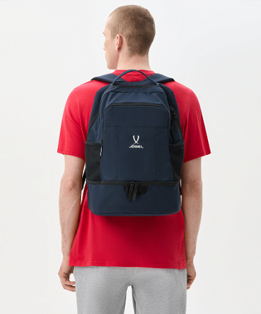 Рюкзак Jogel Camp Double Bottom 2.0, с двойным дном, 30 л, темно-синий