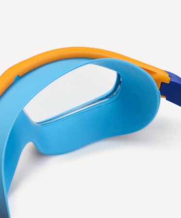 Очки-маска для плавания с берушами 25Degrees Fusion Navy/Blue/Orange 25D25001, детский, синий/оранж