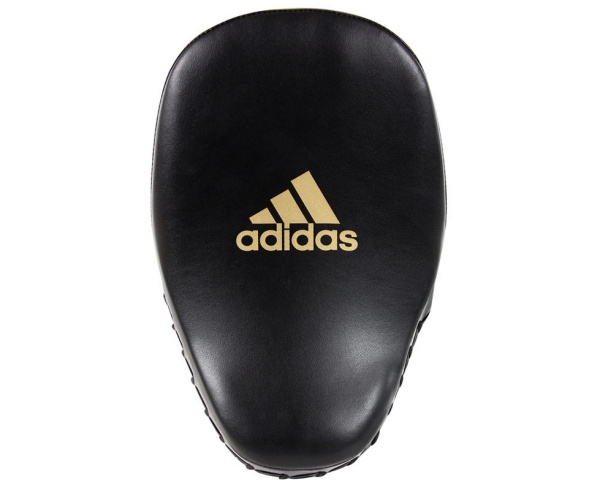 Лапы для бокса Adidas adiSBAC01 Training Curved Focus Mitt Short, черный/золотой