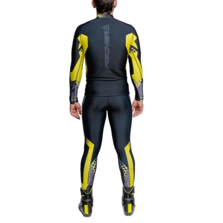 Комбинезон лыжника Fischer Nordic GR8234-101, мужской, черный/желтый