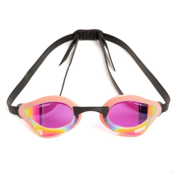 Очки для плавания Arena Cobra Core Swipe Mirror 003251-120, фиолетовые линзы, розовый/черный