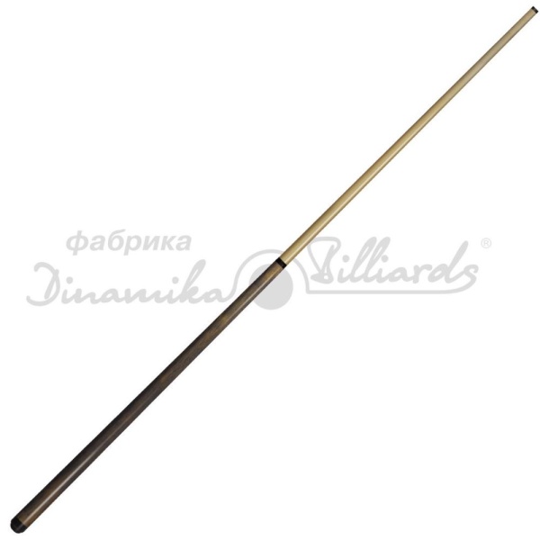 Кий бильярдный Dinamika Billiards Звездочка 1-3-P, односоставный, мореный дуб