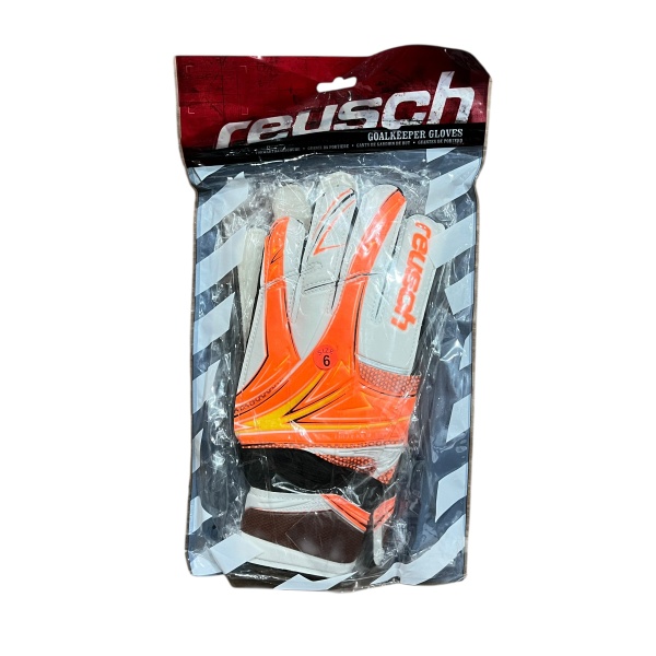 Перчатки вратарские Reusch, оранжевый/белый