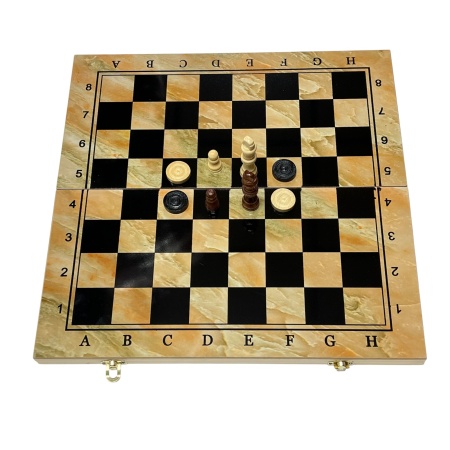Шахматы 3 в 1 Chess арт. 4038, 400 х 400 мм, дерево