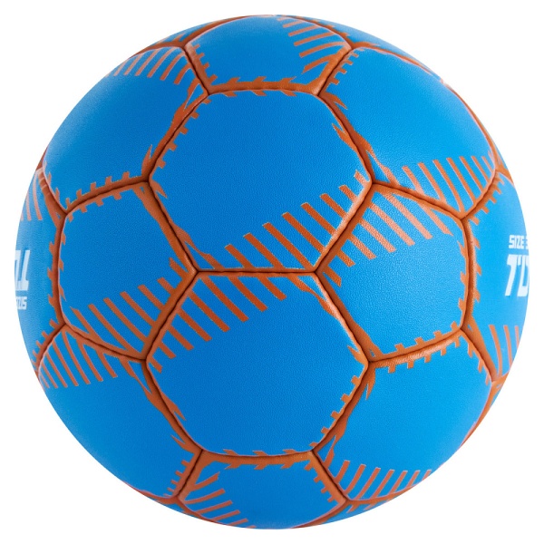 Мяч гандбольный Torres Club H32443, ПУ, 5 подкл. слоев, руч. сшивка, синий, разм. 3