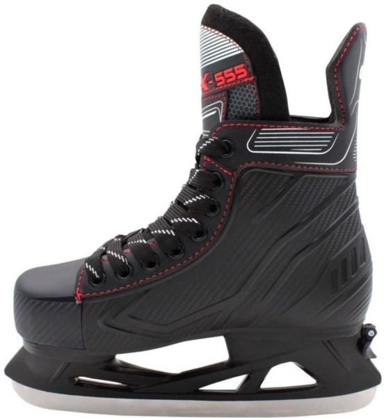 Коньки хоккейные GFX GF-555, раздвижные, черный